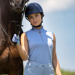 Top Tech sans manches Imperial Riding Anna Ombre légère Bleu Top Tech sans manches Imperial Riding Anna Ombre légère Bleu
