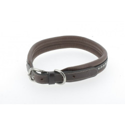 Collier pour chien Pénélope Point Sellier Havane ancien modèle Marron