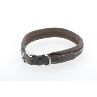 Collier pour chien Pénélope Point Sellier Havane ancien modèle Marron