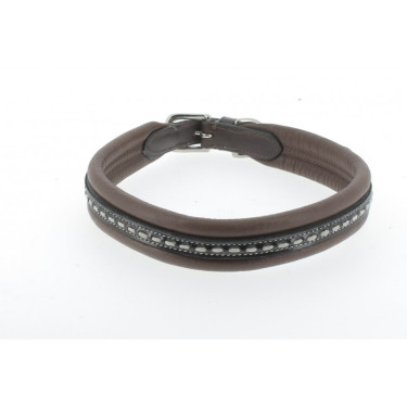 Collier pour chien Pénélope Point Sellier Havane ancien modèle Marron Collier pour chien Pénélope Point Sellier Havane ancien modèle Marron