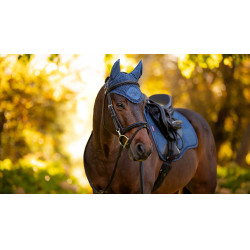 Bonnet anti-mouches LeMieux Classic Bleu atlantique Bonnet anti-mouches LeMieux Classic Bleu atlantique