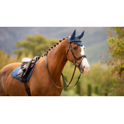 Bonnet anti-mouches LeMieux Classic Bleu atlantique Bonnet anti-mouches LeMieux Classic Bleu atlantique