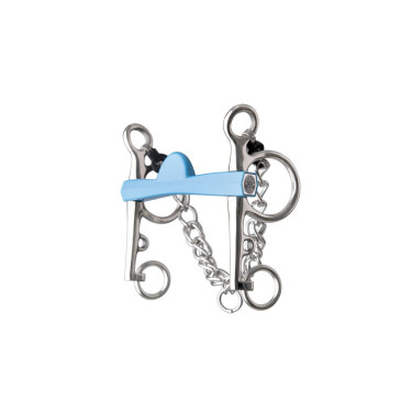 Mors pelham Metalab Flexi demi-lune branches longues Mors pelham Metalab Flexi demi-lune branches longues