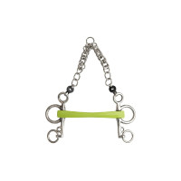 Mors pelham Metalab Flexi Soft droit branches courtes Vert