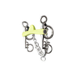 Mors pelham Metalab Flexi Soft demi-lune branches courtes Mors pelham Metalab Flexi Soft demi-lune branches courtes