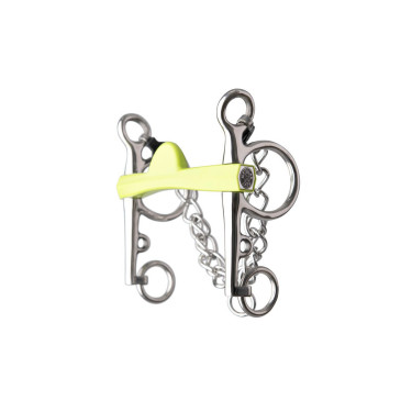 Mors pelham Metalab Flexi Soft demi-lune branches longues Mors pelham Metalab Flexi Soft demi-lune branches longues