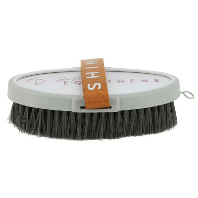 Brosse douce Equithème Je t'aime Gris