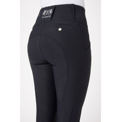 Leggins d'équitation avec passants de ceinture Gia femme B Vertigo Bleu marine foncé