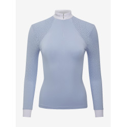 Polo de concours LeMieux Olivia manches longues Mist Bleu