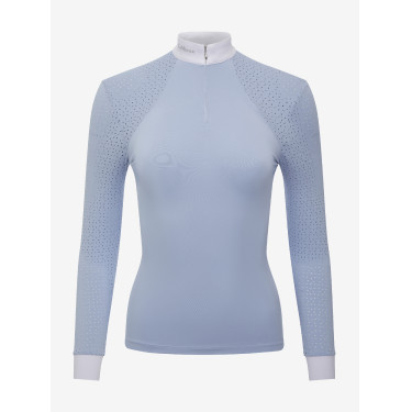 Polo de concours LeMieux Olivia manches longues Mist Bleu