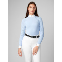 Polo de concours LeMieux Olivia manches longues Blanc