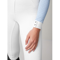 Polo de concours LeMieux Olivia manches longues Mist Bleu