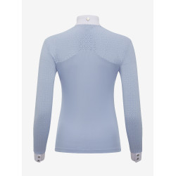 Polo de concours LeMieux Olivia manches longues Mist Bleu