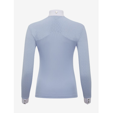 Polo de concours LeMieux Olivia manches longues Mist Bleu