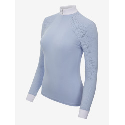Polo de concours LeMieux Olivia manches longues Mist Bleu