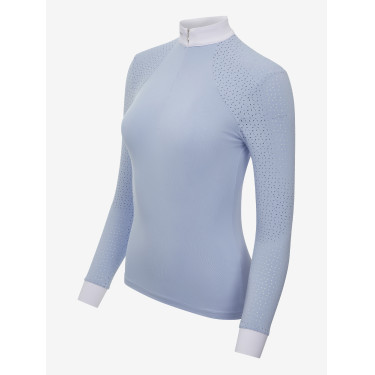 Polo de concours LeMieux Olivia manches longues Mist Bleu