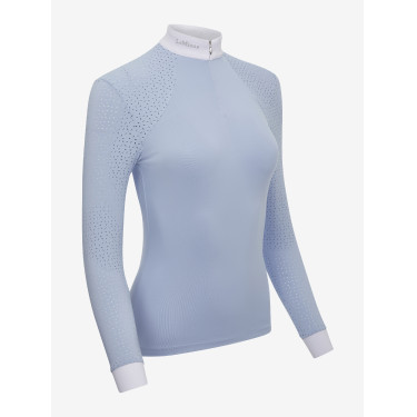 Polo de concours LeMieux Olivia manches longues Mist Bleu
