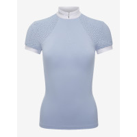 Polo de concours LeMieux Olivia manches courtes Mist Bleu