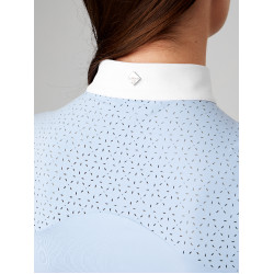 Polo de concours LeMieux Olivia manches courtes Mist Bleu Polo de concours LeMieux Olivia manches courtes Mist Bleu