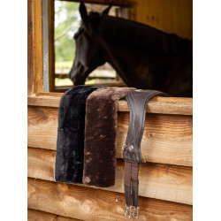 Fourreau de sangle mixte LeMieux Simuwool à enfiler Marron Fourreau de sangle mixte LeMieux Simuwool à enfiler Marron
