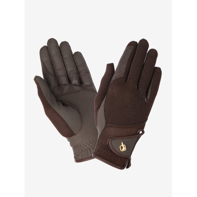 Gants d'équitation LeMieux Pro Mesh Marron