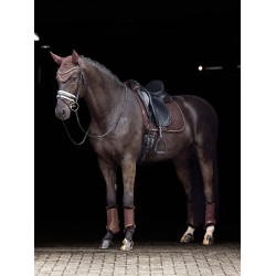 Tapis LeMieux Crystal Suede Dressage Marron