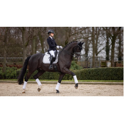Tapis LeMieux Crystal Suede Dressage Blanc