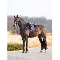 Tapis LeMieux Puissance Suede Dressage Square Marron