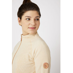 Veste polaire Zelda Horze femme Beige tapioca Veste polaire Zelda Horze femme Beige tapioca