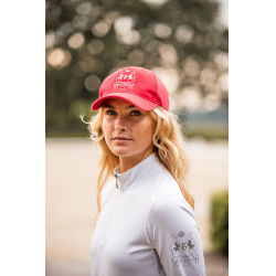 Casquette Logo B Vertigo Rouge rose barberry