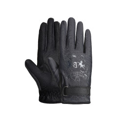 Gants d'équitation B Vertigo Laia femme avec logo imprimé