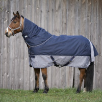 Couverture Equithème Tyrex 600 D 150G Marine / orange