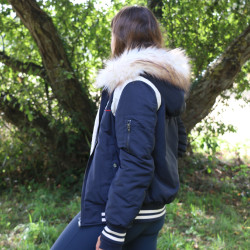 Bombers Pénélope Lyon Marine / off white Bleu marine Bombers Pénélope Lyon Marine / off white Bleu marine