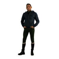 Sweat zippé homme bimatière Sauvo Flags & Cup Bleu marine