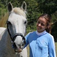 Chemise de concours Pénélope Showshirt Bleu artic Chemise de concours Pénélope Showshirt Bleu artic