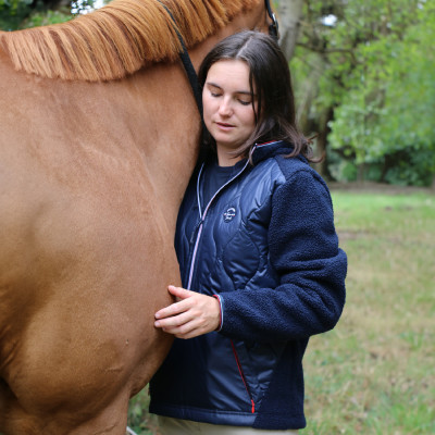 Anorak Equithème Celia Bleu marine