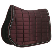 Tapis de selle Equithème Domino Bordeaux