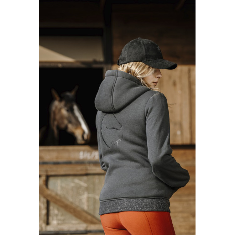 Casque D'équitation Shire Velours Marine/noir (58-62 Cm) Neuf