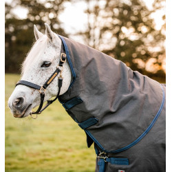 Couverture Horseware Rhino Hexstop Plus Vari-Layer Turnout 250g Gris / indigo Couverture Horseware Rhino Hexstop Plus Vari-Layer Turnout 250g Gris / indigo