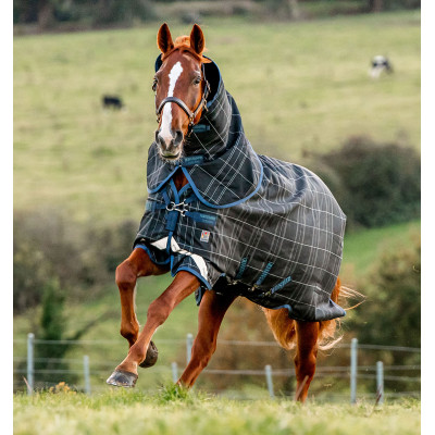 Couverture Horseware Rhino Plus Reflectech Vari-Layer 250g Bleu marine réfléchissant / indigo