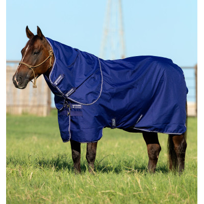 Couverture Horseware Amigo Hero 900 Plus 200g Bleu atlantique / ivoire