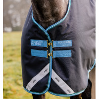 Couverture Horseware Amigo Bravo 12 50g Turnout Marine / turquoise Couverture Horseware Amigo Bravo 12 50g Turnout Marine / turquoise