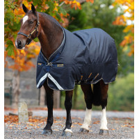 Couverture Horseware Amigo Bravo 12 XL 250g 1200D Marine / marine / or Bleu marine Couverture Horseware Amigo Bravo 12 XL 250g 1200D Marine / marine / or Bleu marine