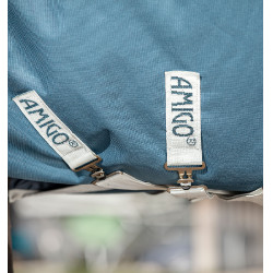 Couverture Horseware Amigo AmEco 12 Plus 0g 1200D Sarcelle / gris Bleu