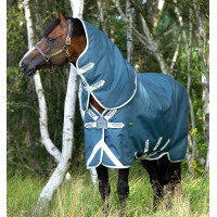 Couverture Horseware Amigo AmEco 12 Plus 0g Sarcelle / gris