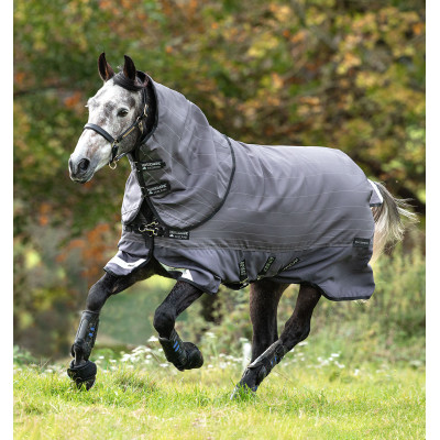 Couverture Horseware Amigo Bravo 12 Reflectech Plus 100g Gris / réfléchissant