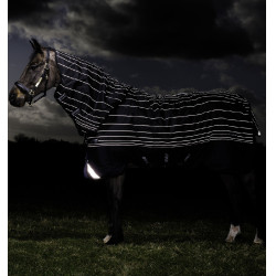 Couverture Horseware Amigo Bravo 12 Reflectech Plus 250g Noir / réfléchissant