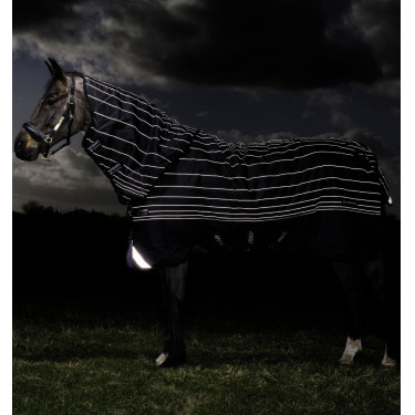 Couverture Horseware Amigo Bravo 12 Reflectech Plus 250g Noir / réfléchissant Couverture Horseware Amigo Bravo 12 Reflectech Plus 250g Noir / réfléchissant