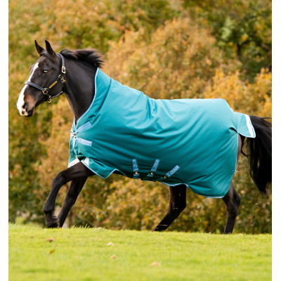 Couverture Horseware Amigo Bravo 12 Wug 400g Vert orage / turquoise