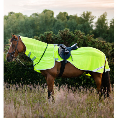 Couvre-reins Horseware anti-mouches Fluo Amigo Flyrider 0g Jaune Fluo